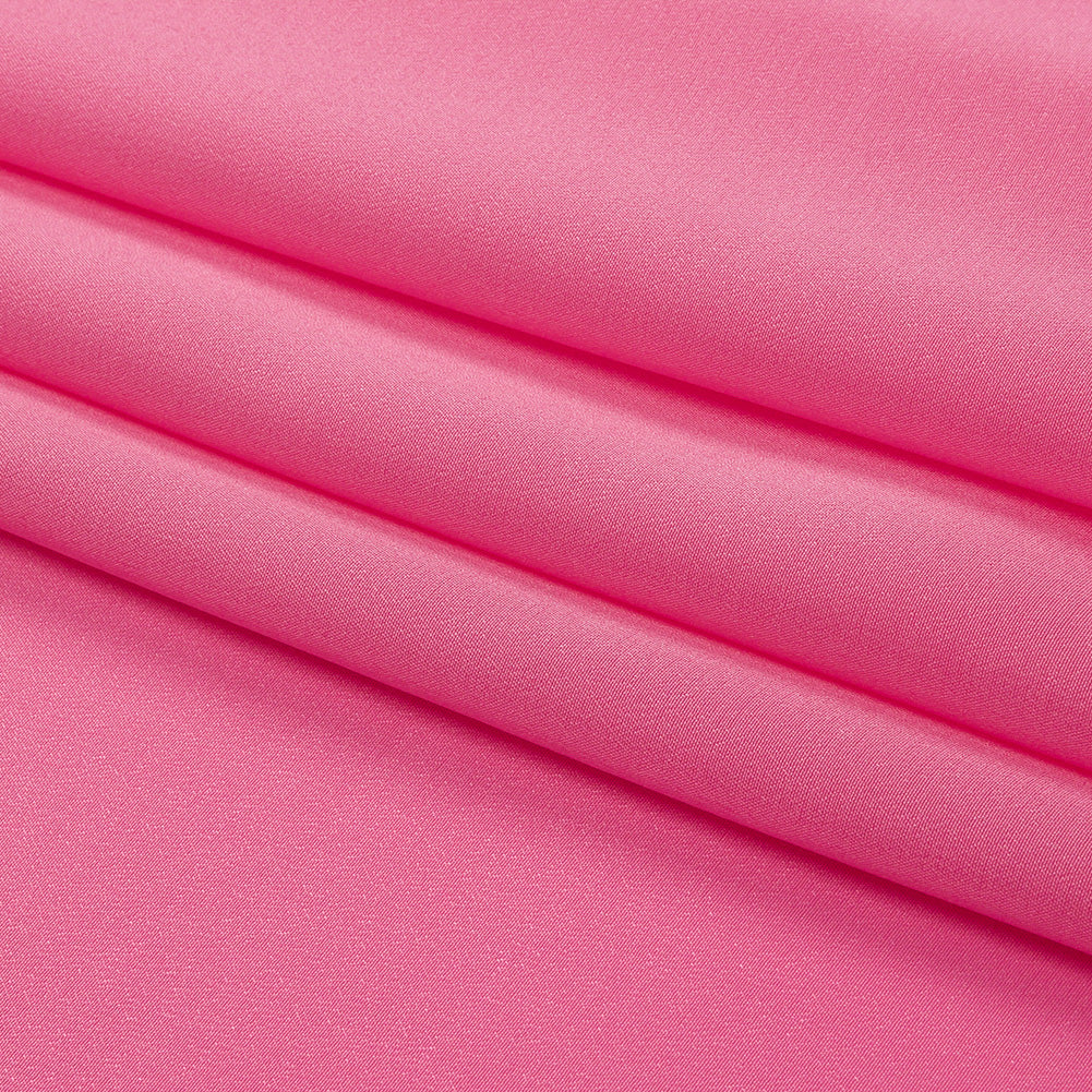 Silk Crepe de Chine - Carmine Rose - Premium Collection
