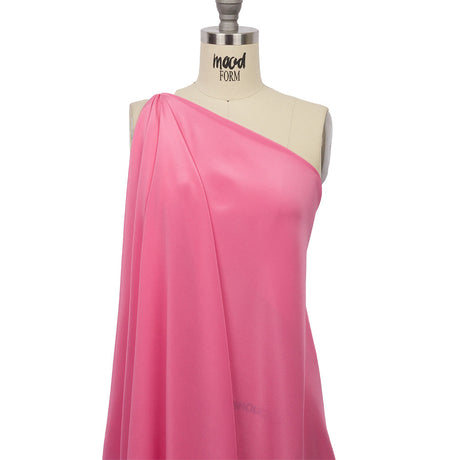 Silk Crepe de Chine - Carmine Rose - Premium Collection
