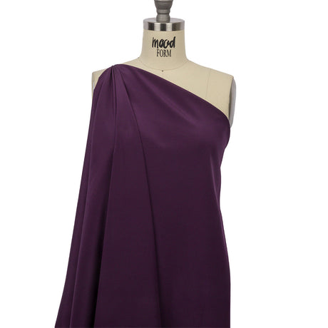 Silk Crepe de Chine - Blackberry - Premium Collection