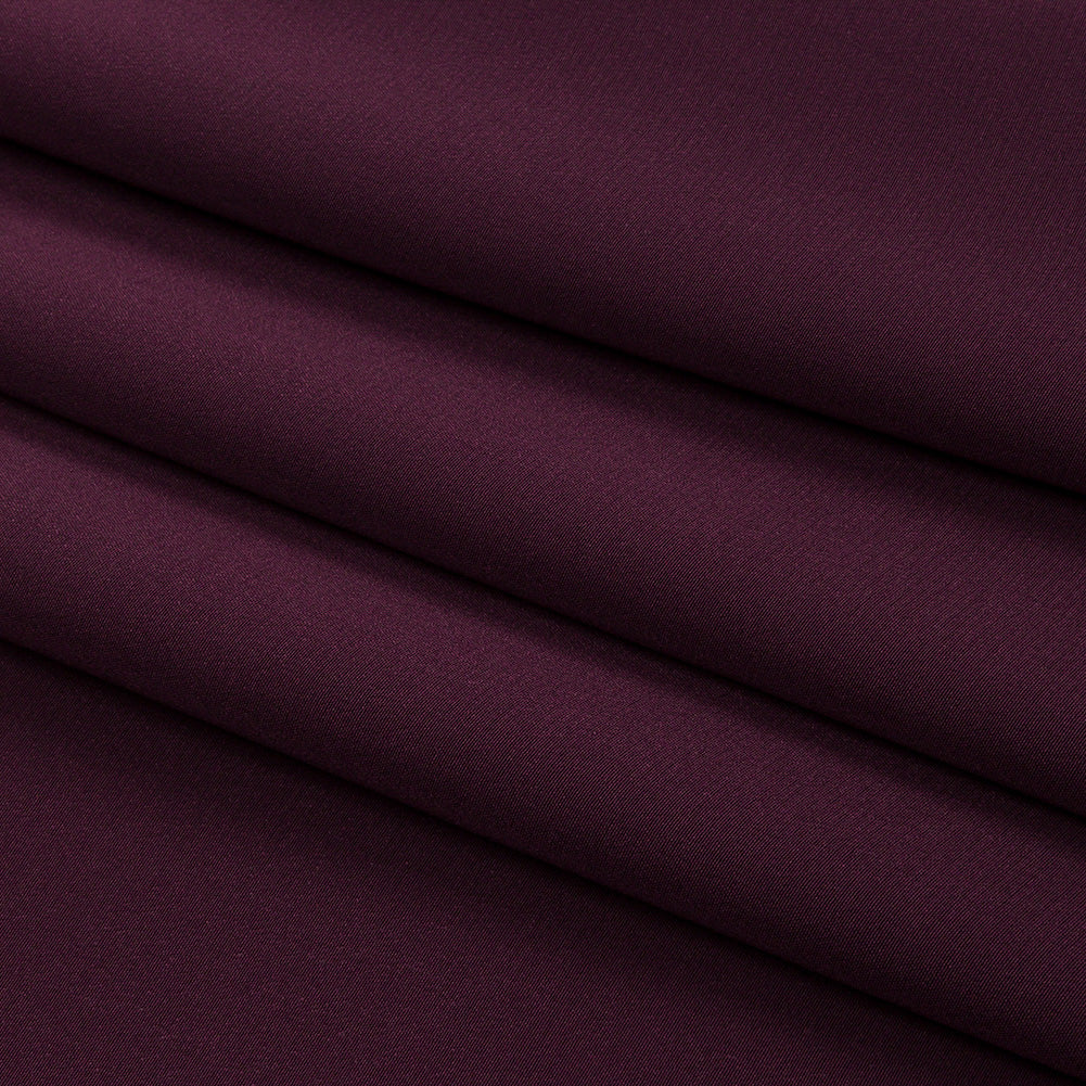 Silk Crepe de Chine - Eggplant - Premium Collection