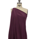 Silk Crepe de Chine - Eggplant - Premium Collection