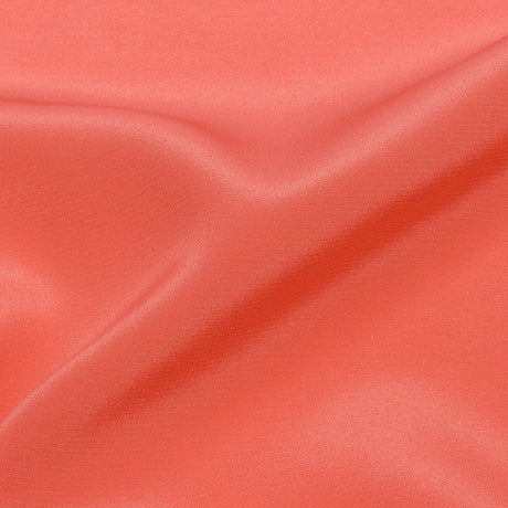 Silk Crepe de Chine - Coral - Premium Collection