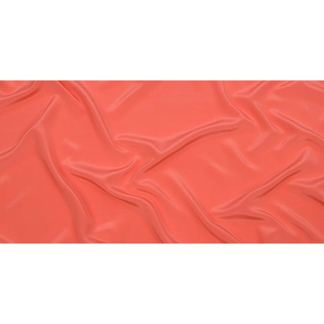 Silk Crepe de Chine - Coral - Premium Collection