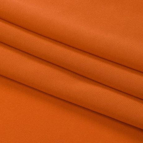 Silk Crepe de Chine - Burnt Orange - Premium Collection