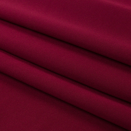 Silk Crepe de Chine - Maroon - Premium Collection