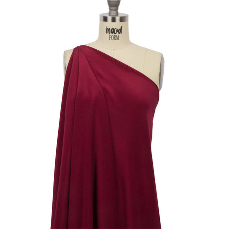 Silk Crepe de Chine - Maroon - Premium Collection