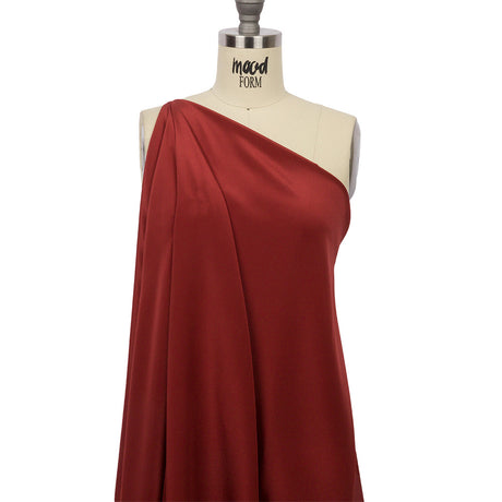 Silk Crepe de Chine - Mahogany - Premium Collection