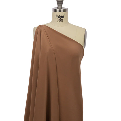 Silk Crepe de Chine - Light Brown - Premium Collection