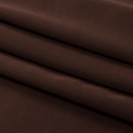 Silk Crepe de Chine - Dark Brown - Premium Collection