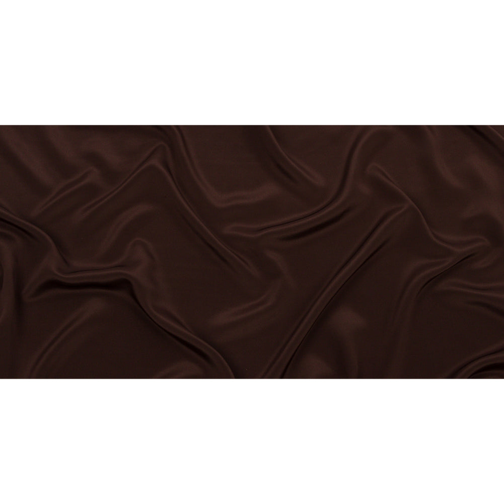 Silk Crepe de Chine - Dark Brown - Premium Collection