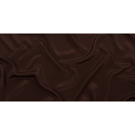 Silk Crepe de Chine - Dark Brown - Premium Collection