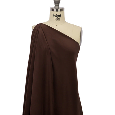 Silk Crepe de Chine - Dark Brown - Premium Collection