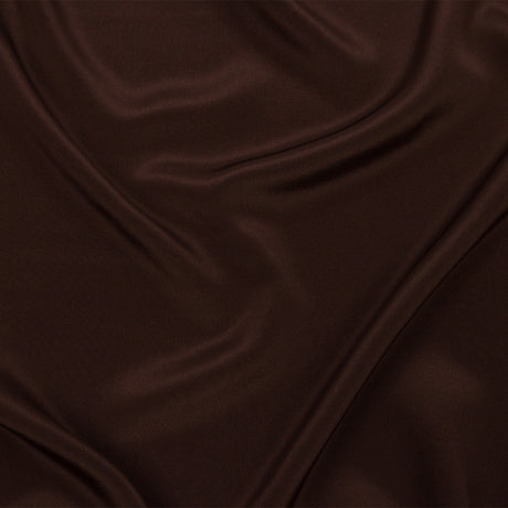 Silk Crepe de Chine - Dark Brown - Premium Collection