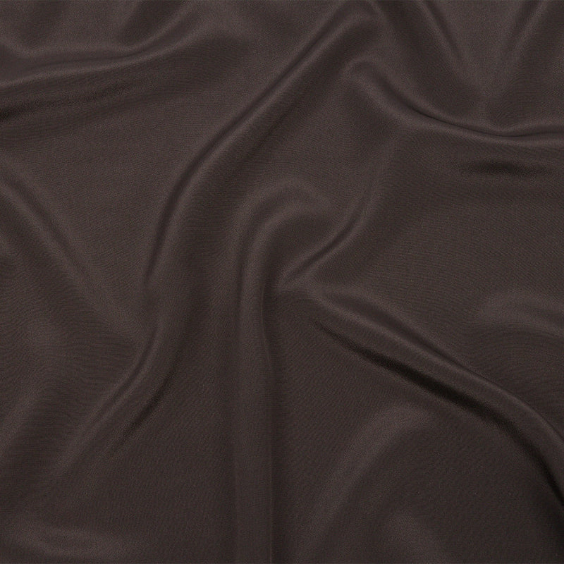 Silk Crepe de Chine - Deep Charcoal - Premium Collection