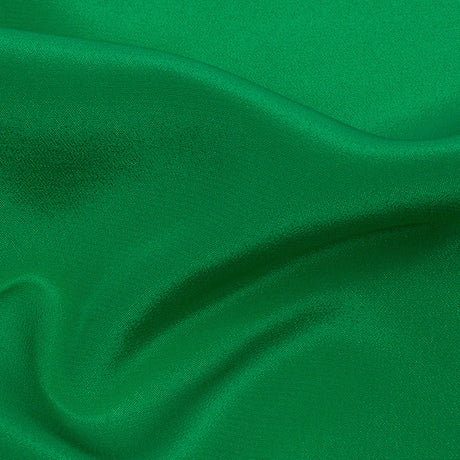 Silk Crepe de Chine - Kelly Green - Premium Collection