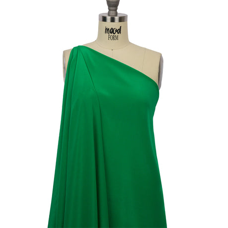 Silk Crepe de Chine - Kelly Green - Premium Collection