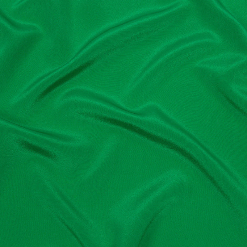 Silk Crepe de Chine - Kelly Green - Premium Collection