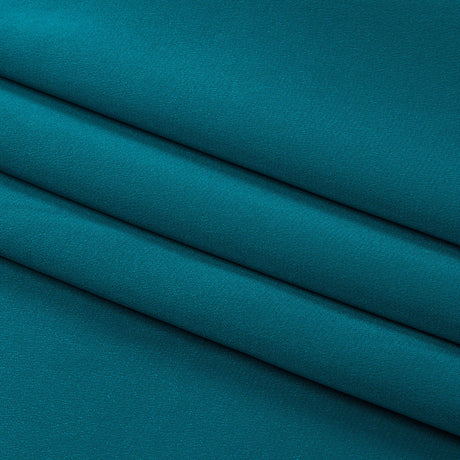 Silk Crepe de Chine - Deep Teal - Premium Collection