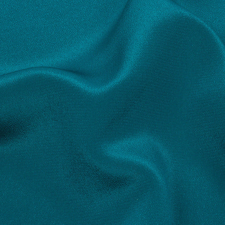 Silk Crepe de Chine - Deep Teal - Premium Collection