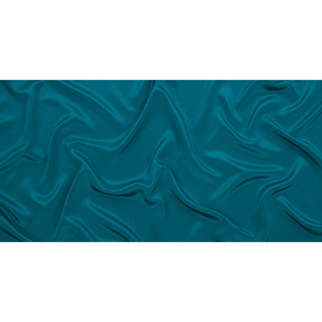 Silk Crepe de Chine - Deep Teal - Premium Collection