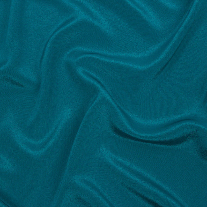 Silk Crepe de Chine - Deep Teal - Premium Collection