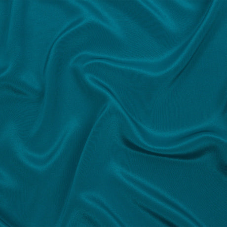 Silk Crepe de Chine - Deep Teal - Premium Collection