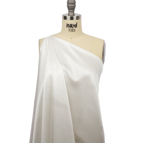 Stretch Silk Charmeuse - Whisper White - Premium Collection