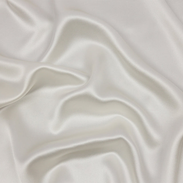 Stretch Silk Charmeuse - Antique White - Premium Collection