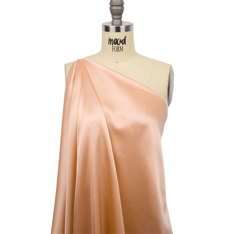 Stretch Silk Charmeuse - Pale Blush - Premium Collection