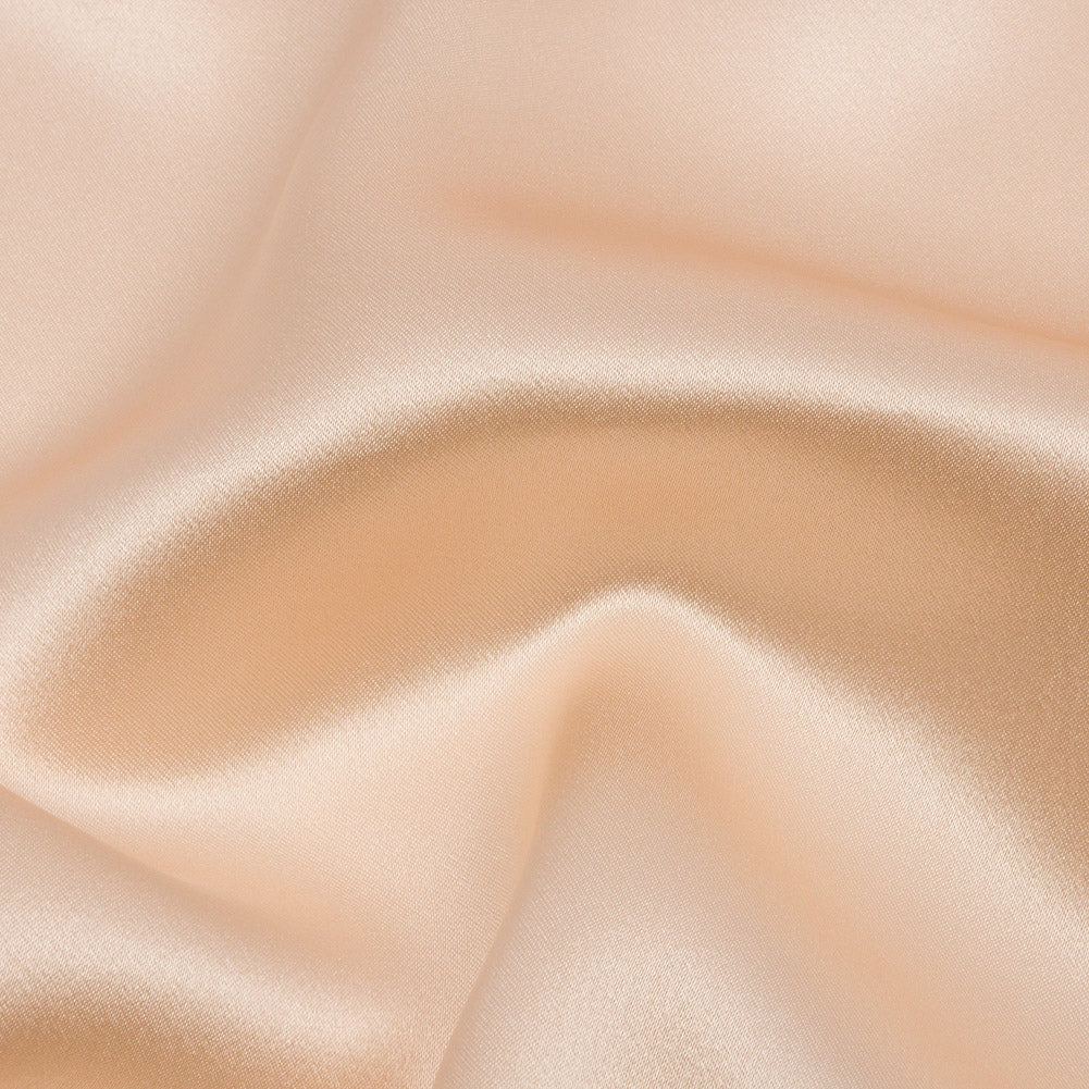 Stretch Silk Charmeuse - Cream Pink - Premium Collection