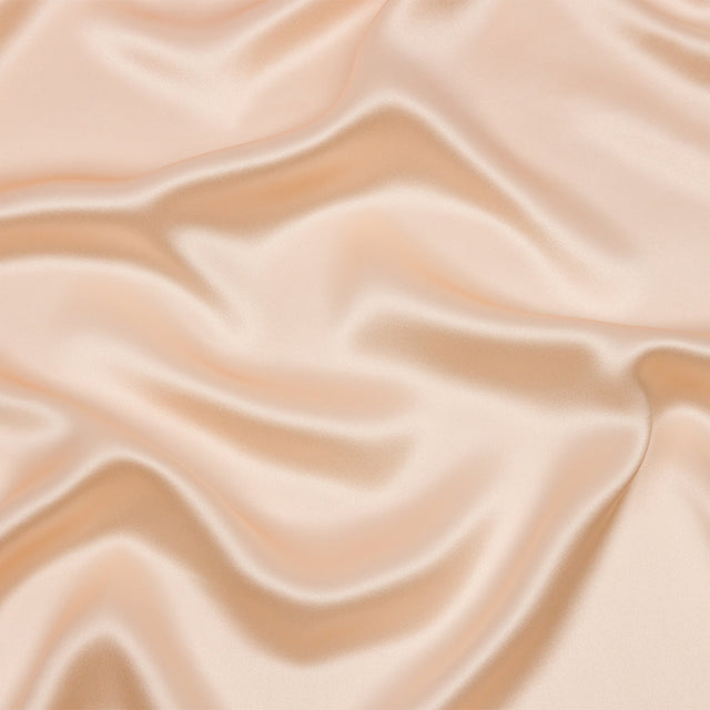 Stretch Silk Charmeuse - Cream Pink - Premium Collection