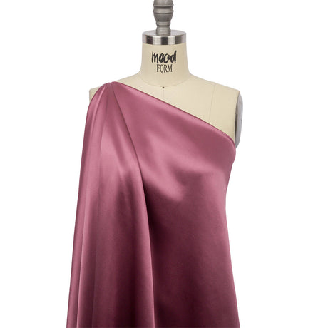 Stretch Silk Charmeuse - Crushed Berry - Premium Collection