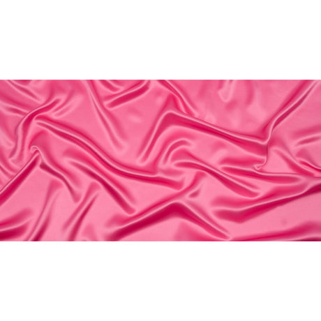 Stretch Silk Charmeuse - Carmine Rose - Premium Collection