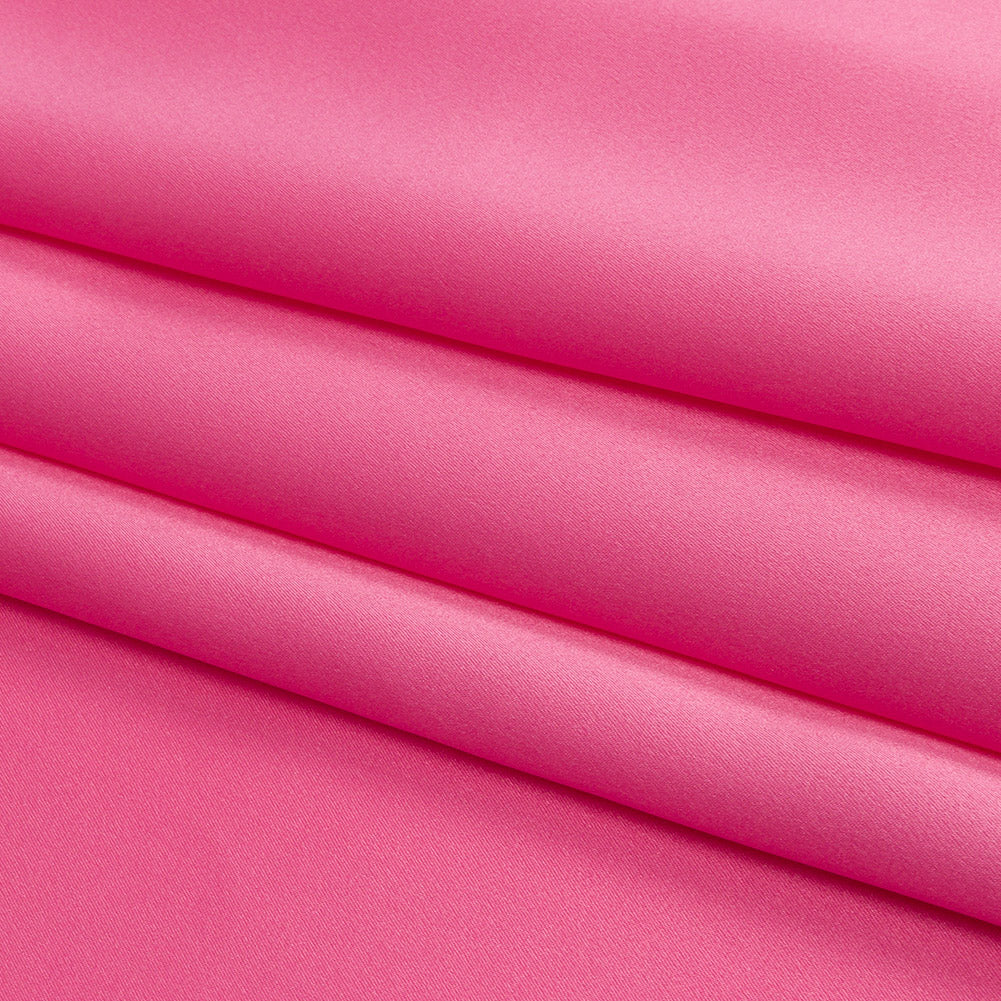 Stretch Silk Charmeuse - Carmine Rose - Premium Collection