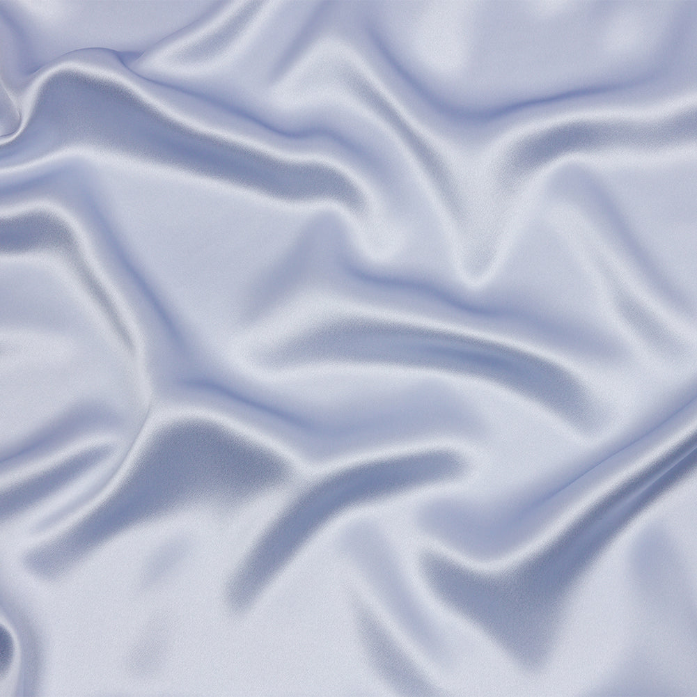Stretch Silk Charmeuse - Icelandic Blue - Premium Collection