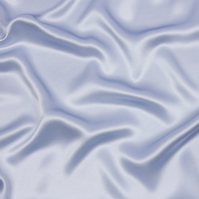 Stretch Silk Charmeuse - Icelandic Blue - Premium Collection