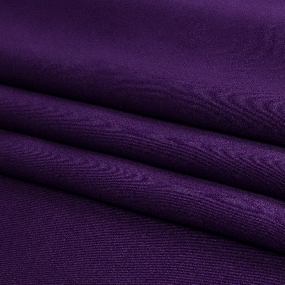 Stretch Silk Charmeuse - Grape - Premium Collection