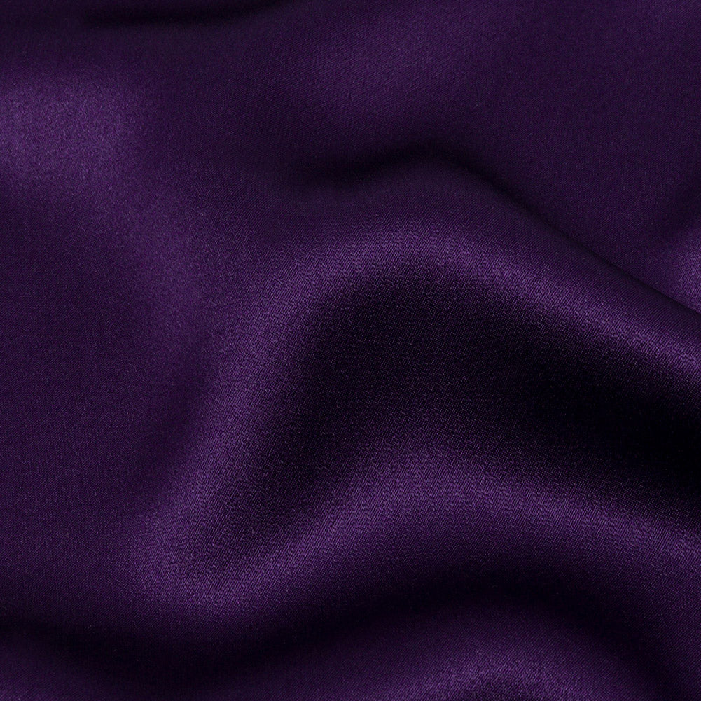Stretch Silk Charmeuse - Grape - Premium Collection