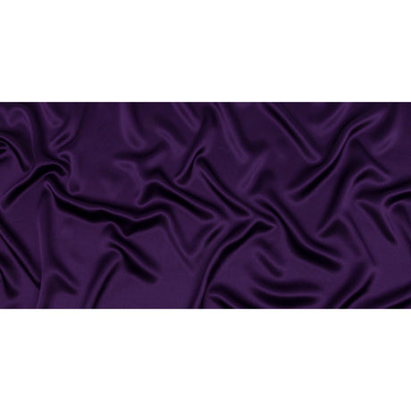 Stretch Silk Charmeuse - Grape - Premium Collection