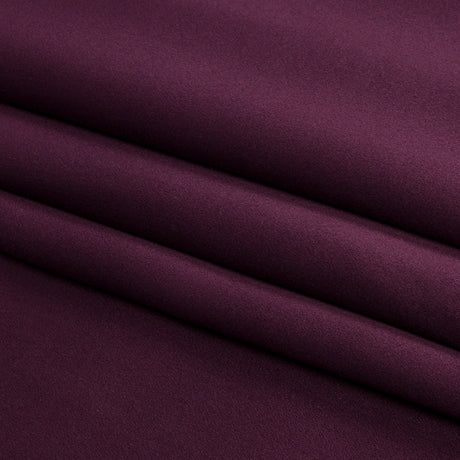 Stretch Silk Charmeuse - Eggplant - Premium Collection