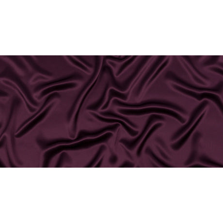 Stretch Silk Charmeuse - Eggplant - Premium Collection