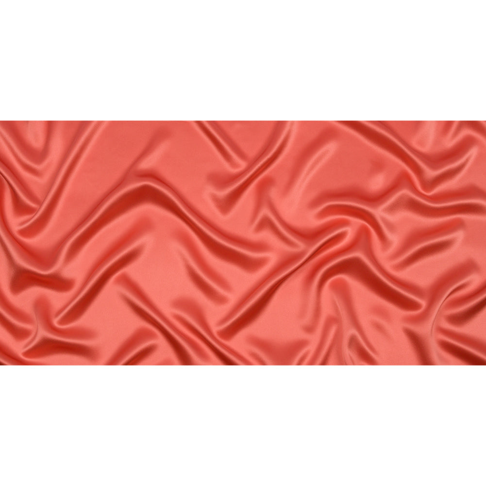 Stretch Silk Charmeuse - Coral - Premium Collection