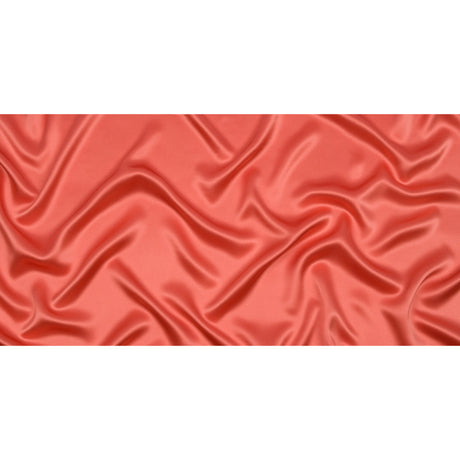 Stretch Silk Charmeuse - Coral - Premium Collection