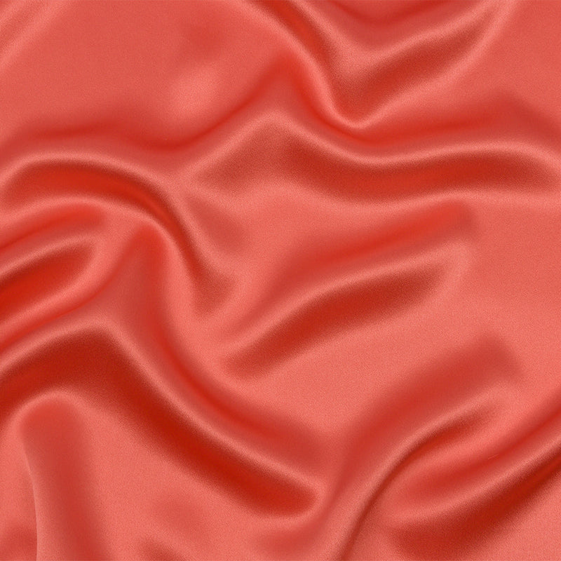 Stretch Silk Charmeuse - Coral - Premium Collection