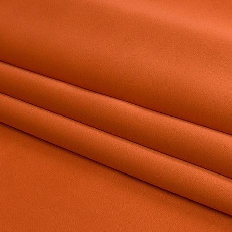 Stretch Silk Charmeuse - Burnt Orange - Premium Collection
