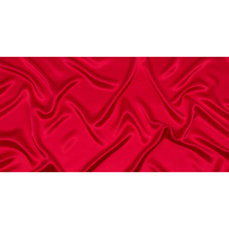 Stretch Silk Charmeuse - Red - Premium Collection