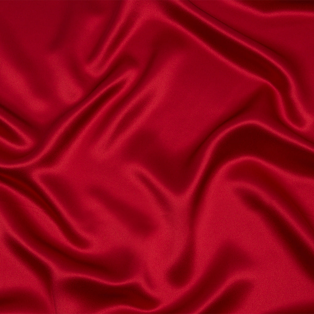 Stretch Silk Charmeuse - Tango Red - Premium Collection