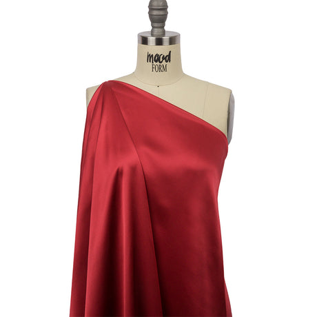Stretch Silk Charmeuse - Brick - Premium Collection