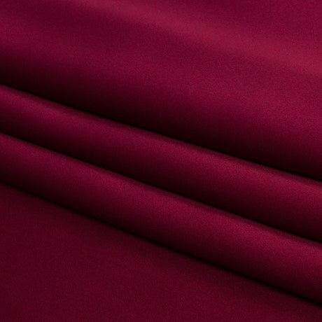Stretch Silk Charmeuse - Maroon - Premium Collection