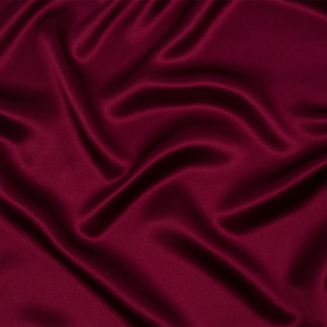 Stretch Silk Charmeuse - Maroon - Premium Collection